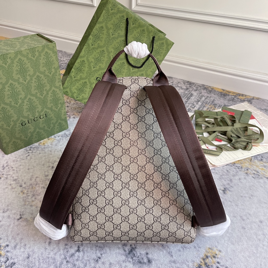 1:1 Replica GUCCI CHILDRENS BACKPACK P Beige and ebony GG Supreme canvas Exclusive For CHILDRENS 782708 FAC4E 9771 - Image 9
