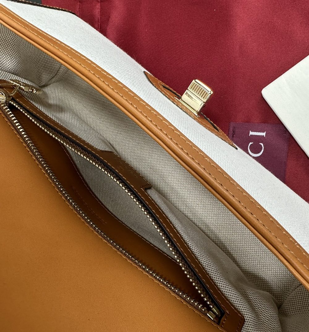 1:1 Replica GUCCI LUCE SMALL SHOULDER BAG Brown And White Canvas Exclusive For Women 786027 FADGF 9041