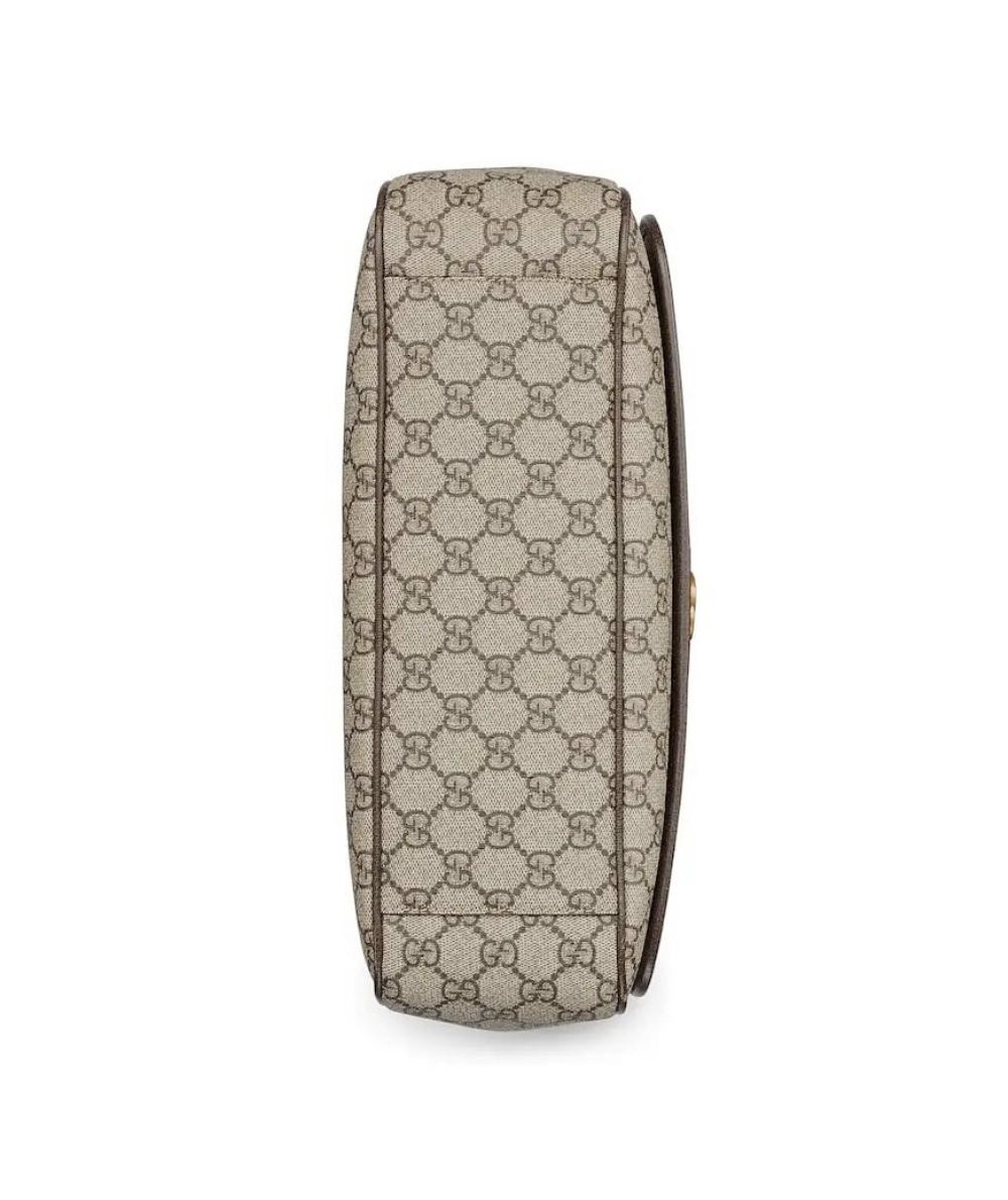 1:1 Replica GUCCI OPHIDIA GG LARGE CROSSBODY BAG P Beige and ebony GG Supreme canvas Exclusive For Women 792119 FACJQ 9741