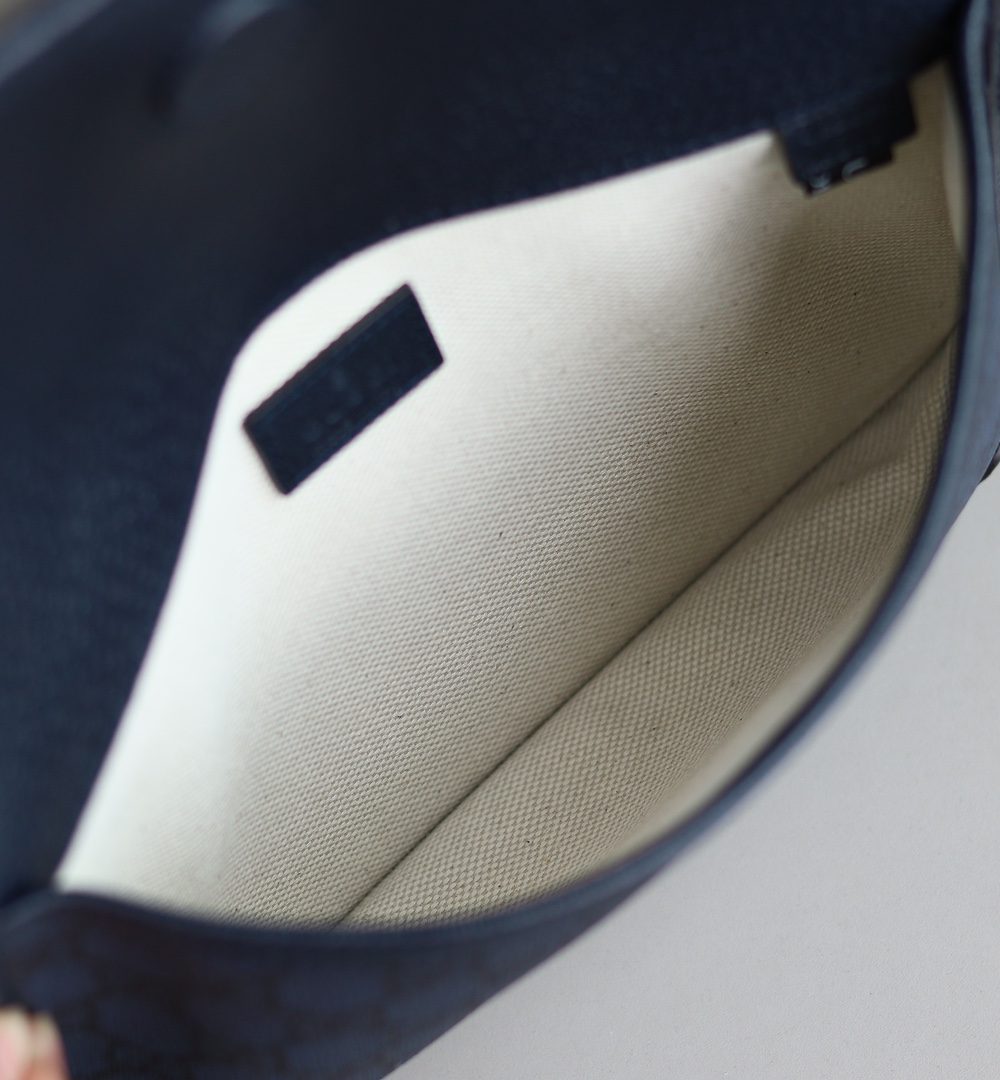 1:1 Replica GUCCI OPHIDIA GG SMALL BELT BAG P Blue and black GG Supreme canvas Exclusive For Women 752597 2ZGMN 8441