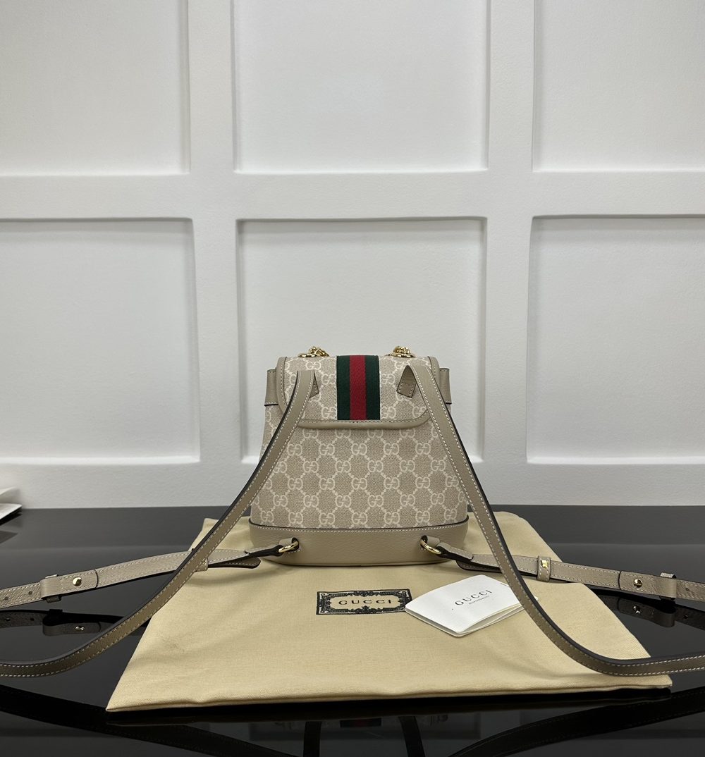 1:1 Replica GUCCI OPHIDIA MINI BACKPACK P grey Exclusive For Women 795221
