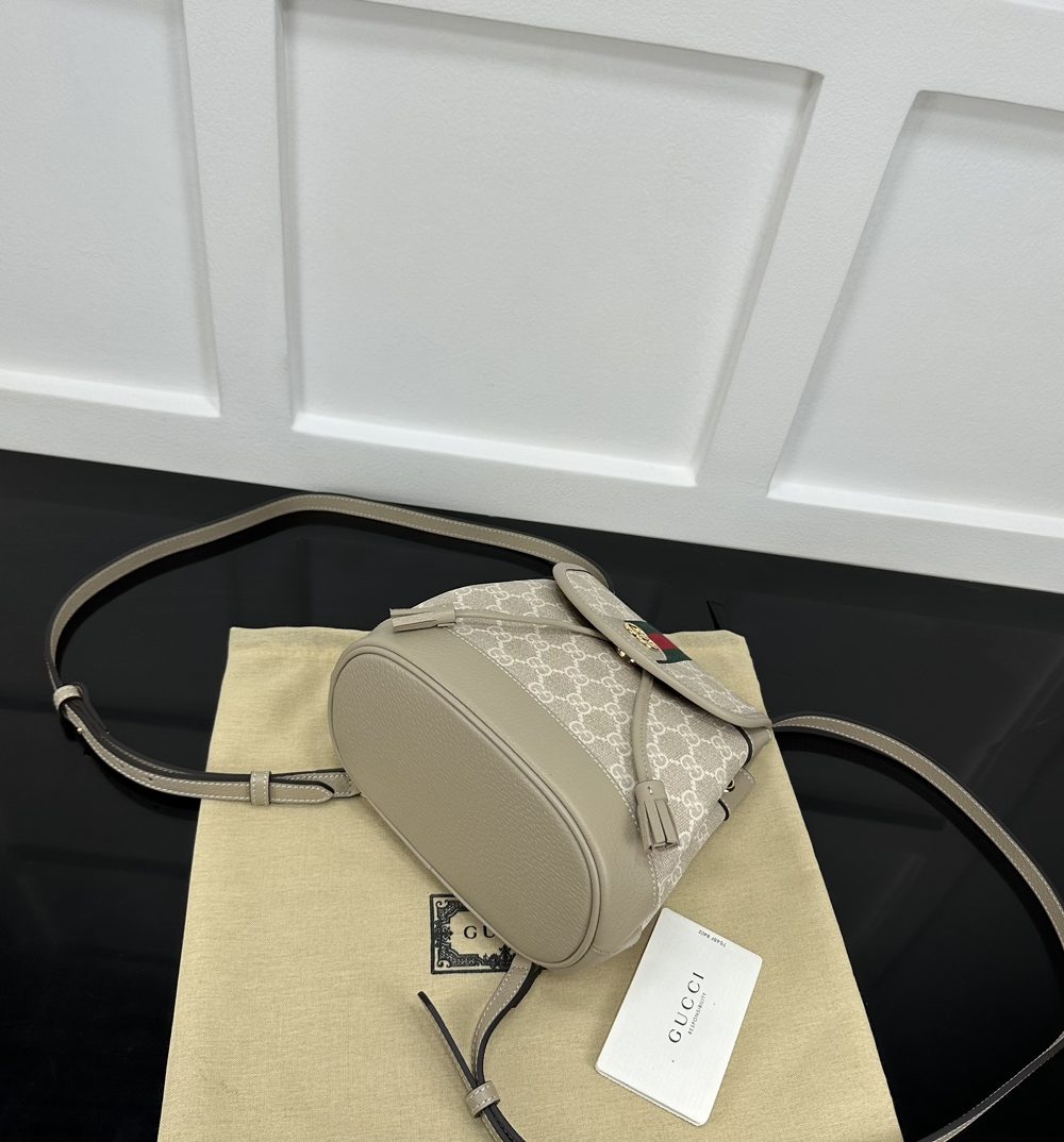 1:1 Replica GUCCI OPHIDIA MINI BACKPACK P grey Exclusive For Women 795221