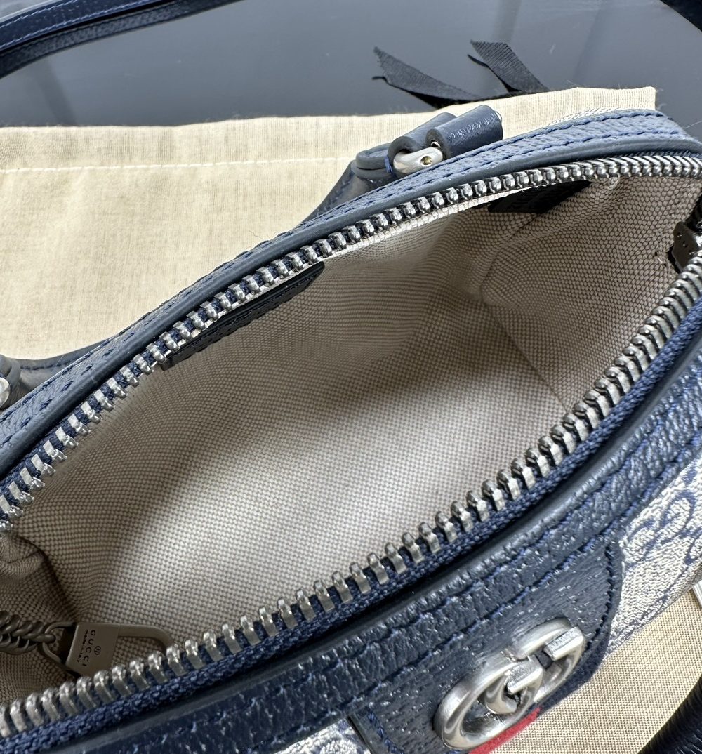 1:1 Replica GUCCI OPHIDIA SUPER MINI BAG P BLACK Exclusive For Women 781490