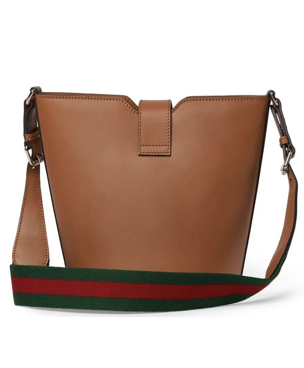 1:1 Replica GG MINI BUCKET SHOULDER BAG P Brown leather Exclusive For Women 782908 AABHE 2141