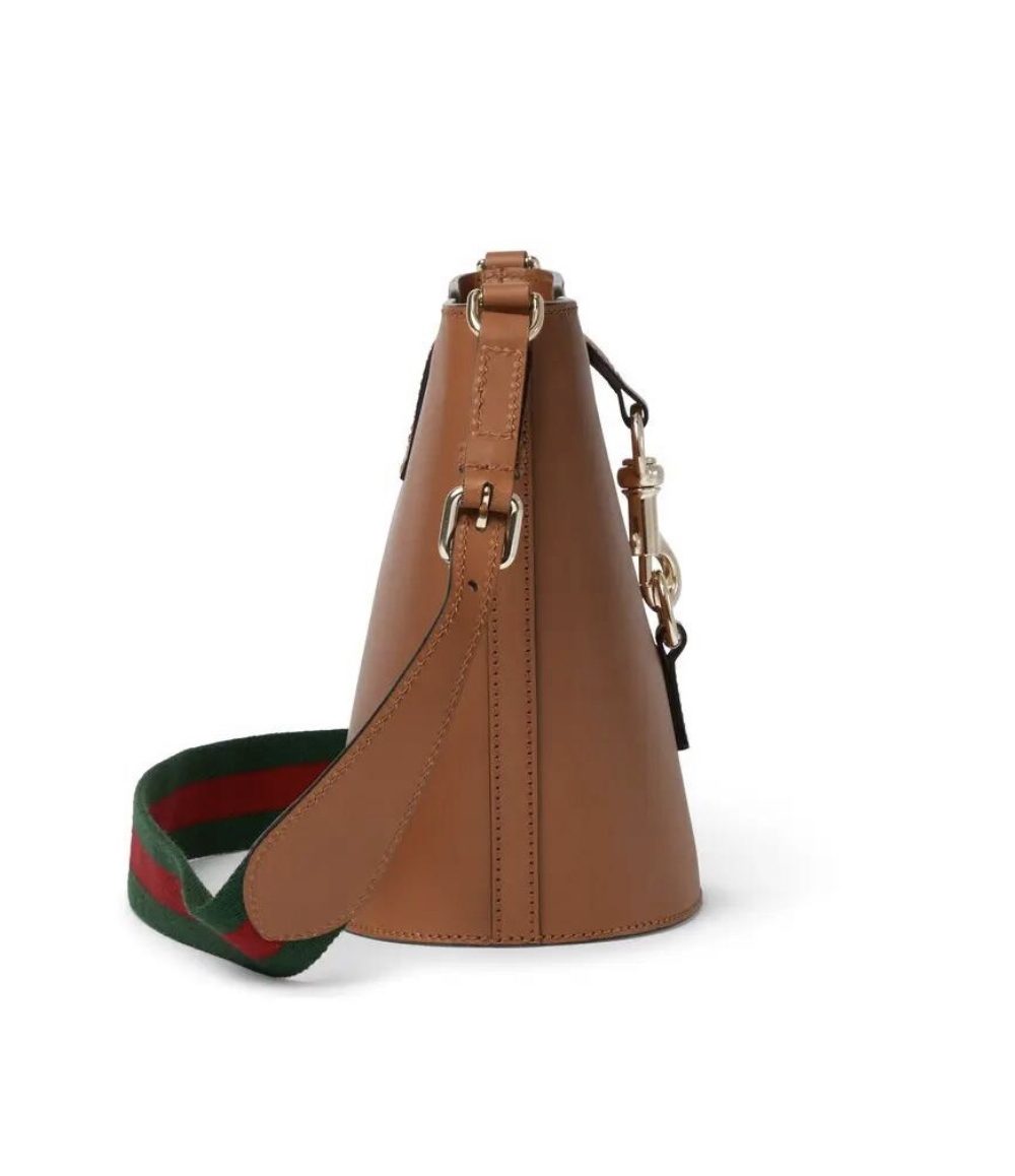 1:1 Replica GG MINI BUCKET SHOULDER BAG P Brown leather Exclusive For Women 782908 AABHE 2141
