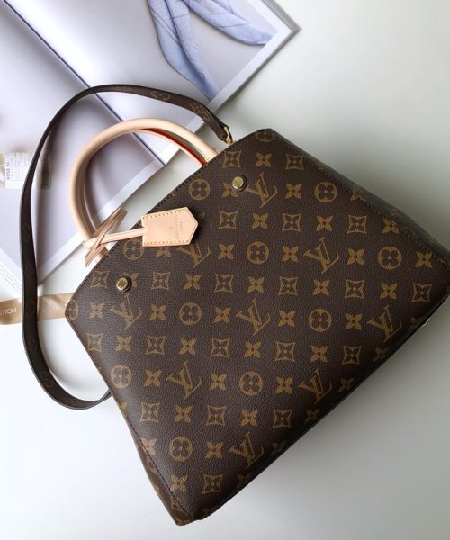 1:1 Replica Louis Vuitton LV Montaigne MM Monogram Canvas Luxury Bag For Women M41056 - 13in/33cm