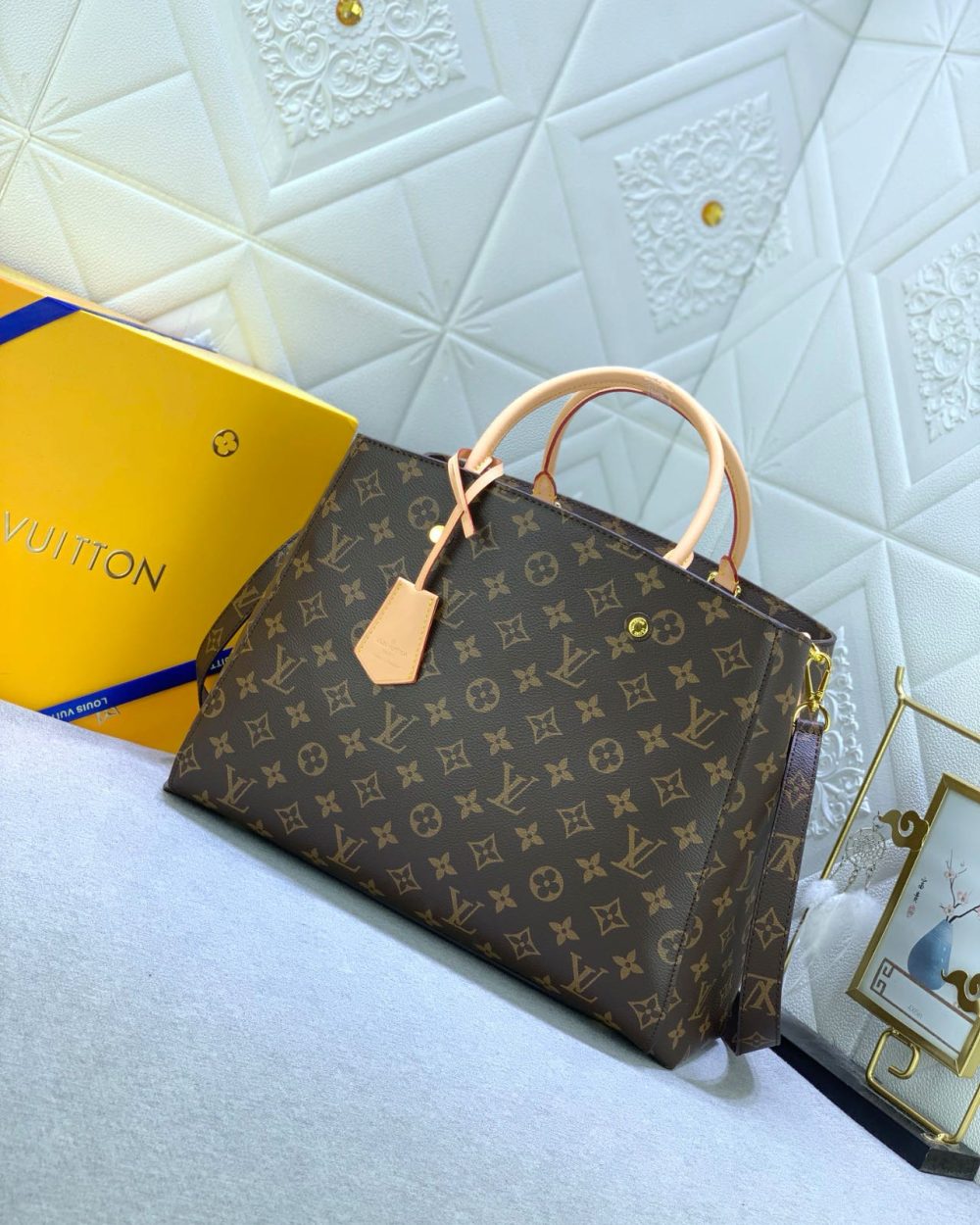1:1 Replica Louis Vuitton LV Montaigne GM Monogram Canvas Luxury Bag For Women M41067 - 13in/33cm