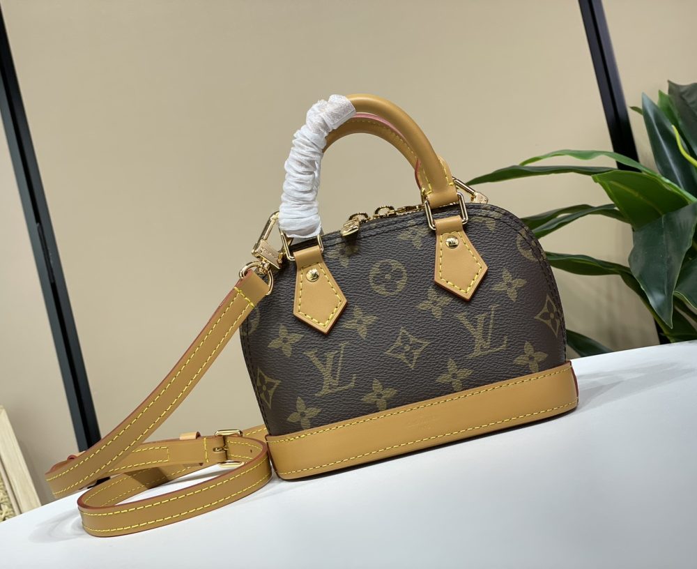 1:1 Replica Louis Vuitton LV Nano Alma Monogram Luxury Bag For Women M82717 - 18cm