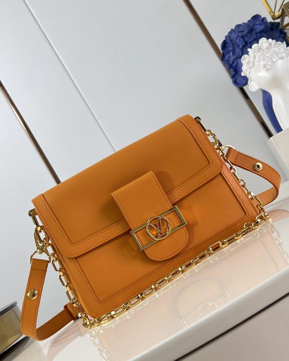 1:1 Replica Louis Vuitton LV Dauphine Soft MM H27 Luxury Bag For Women M25048 - 24cm