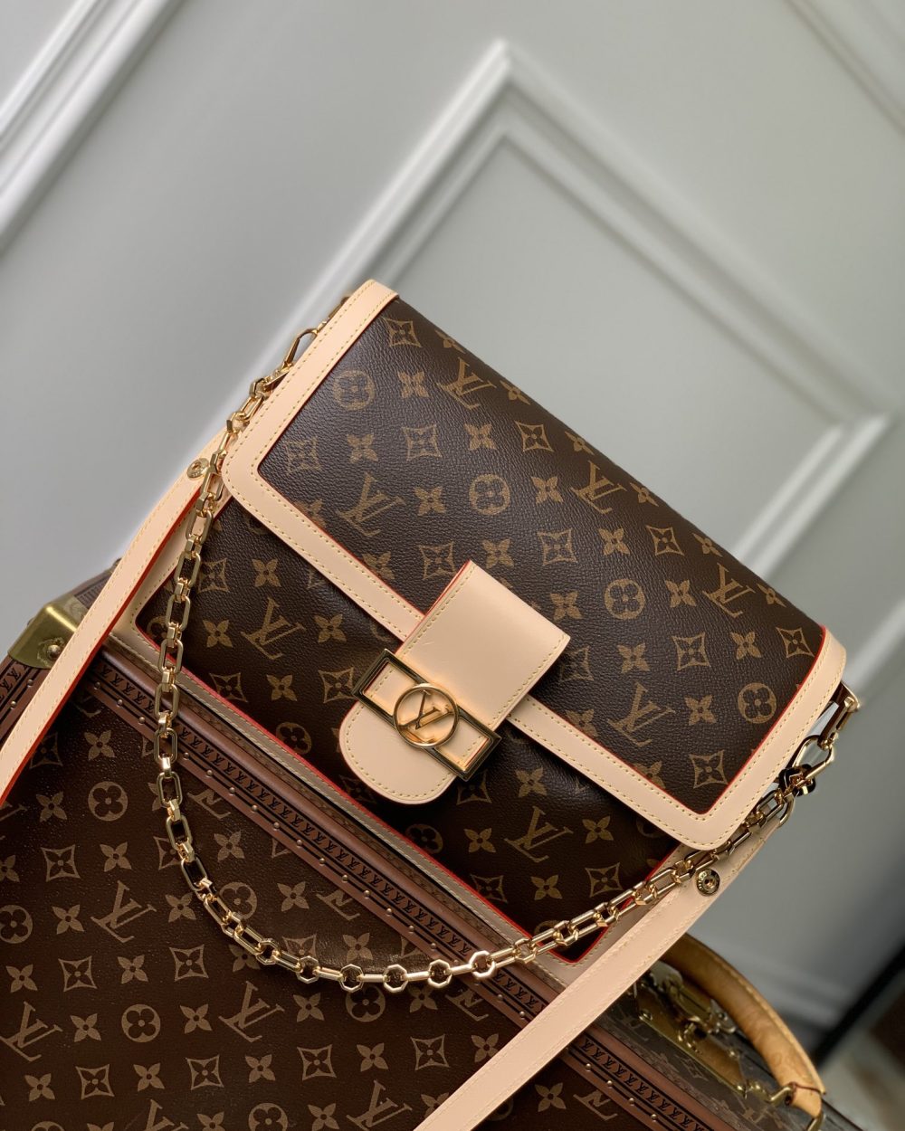 1:1 Replica Louis Vuitton LV Dauphine Soft GM Monogram Luxury Bag For Women M47149 - 28cm