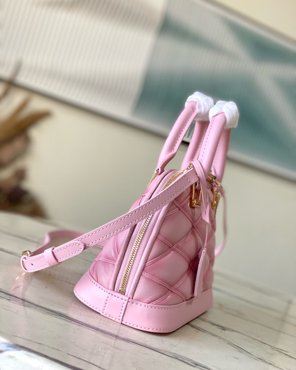 1:1 Replica Louis Vuitton LV Alma BB Malletage Luxury Bag For Women M24453 - 23.5cm