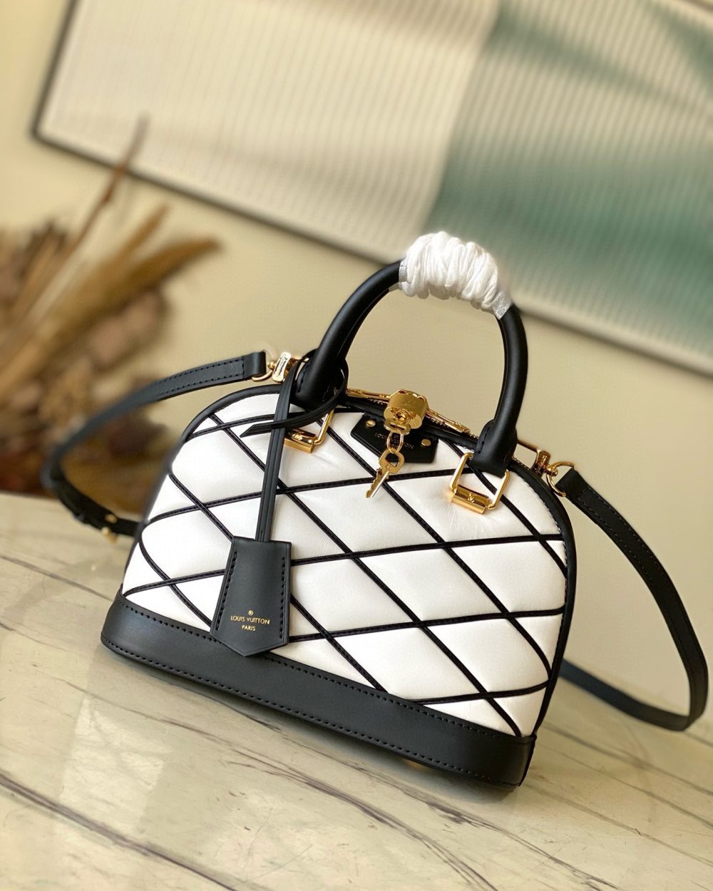 1:1 Replica Louis Vuitton LV Alma BB Malletage Luxury Bag For Women M23666 - 23.5cm