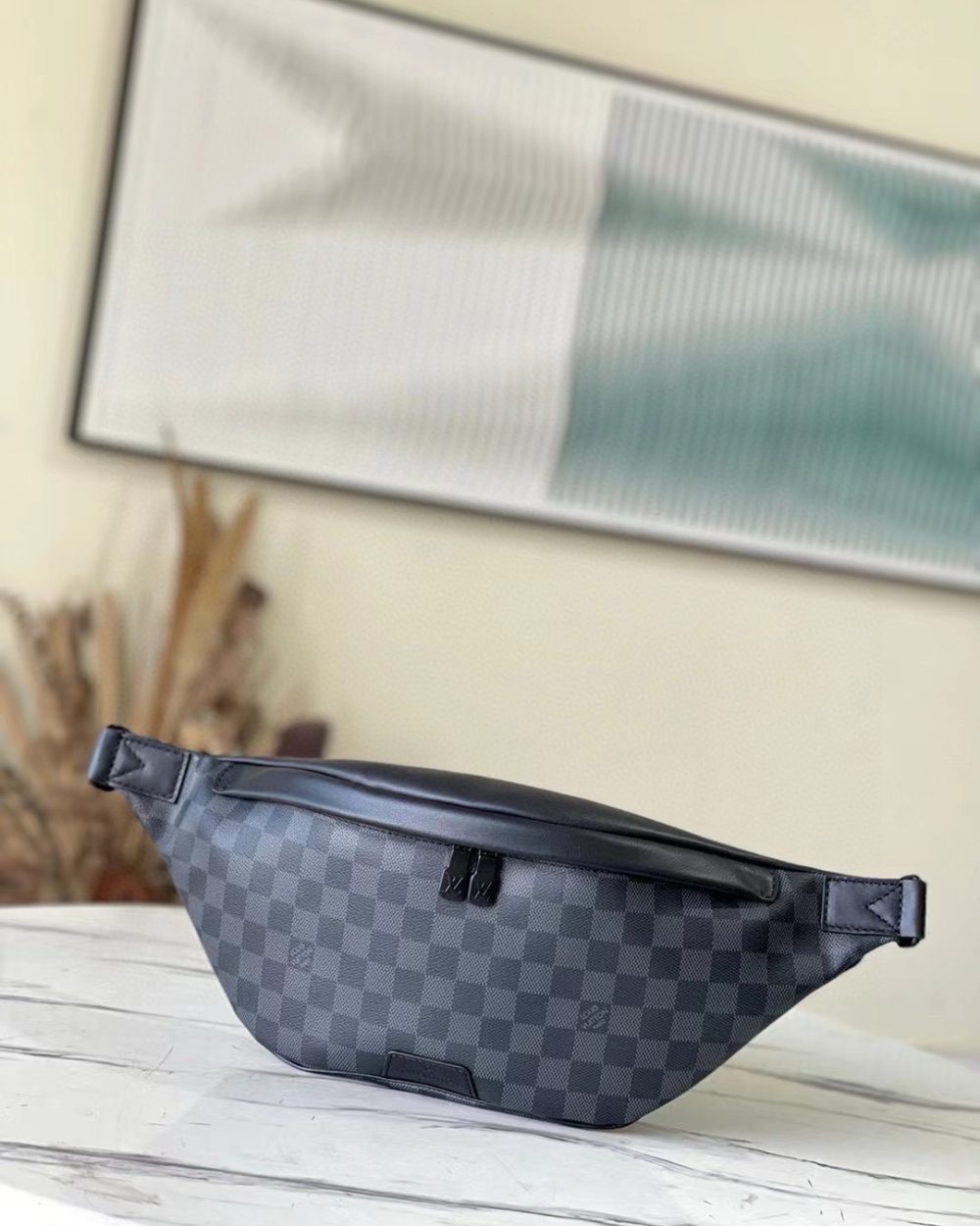 [REP 1:1] Louis Vuitton Damier Graphite Discovery Bumbag Unique Bag For Unisex N40187 - 47cm