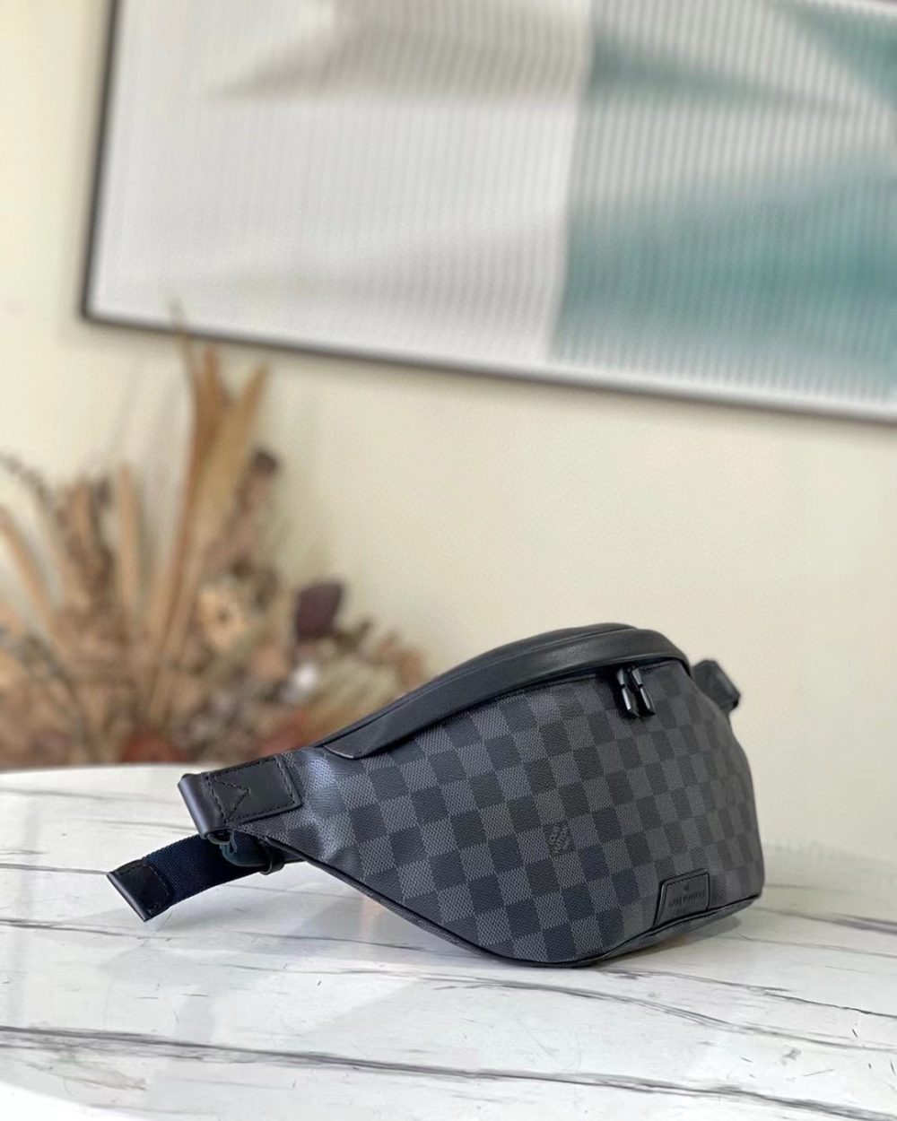 [REP 1:1] Louis Vuitton Damier Graphite Discovery Bumbag Unique Bag For Unisex N40187 - 47cm