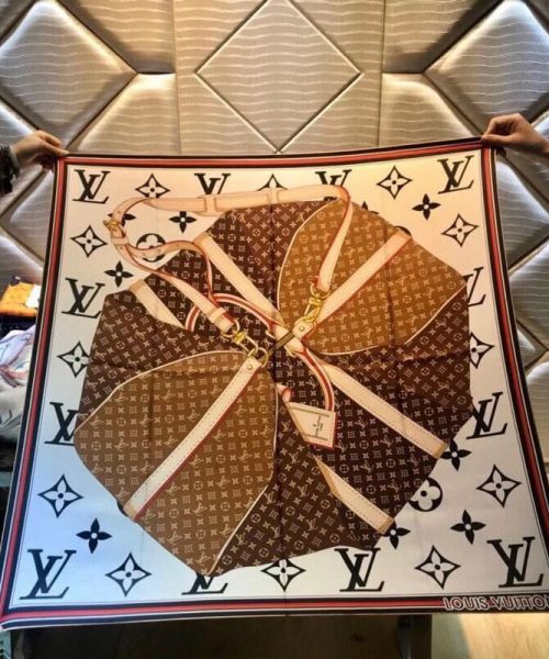 570757 Louis Vuitton Square 90 Silk Scarves