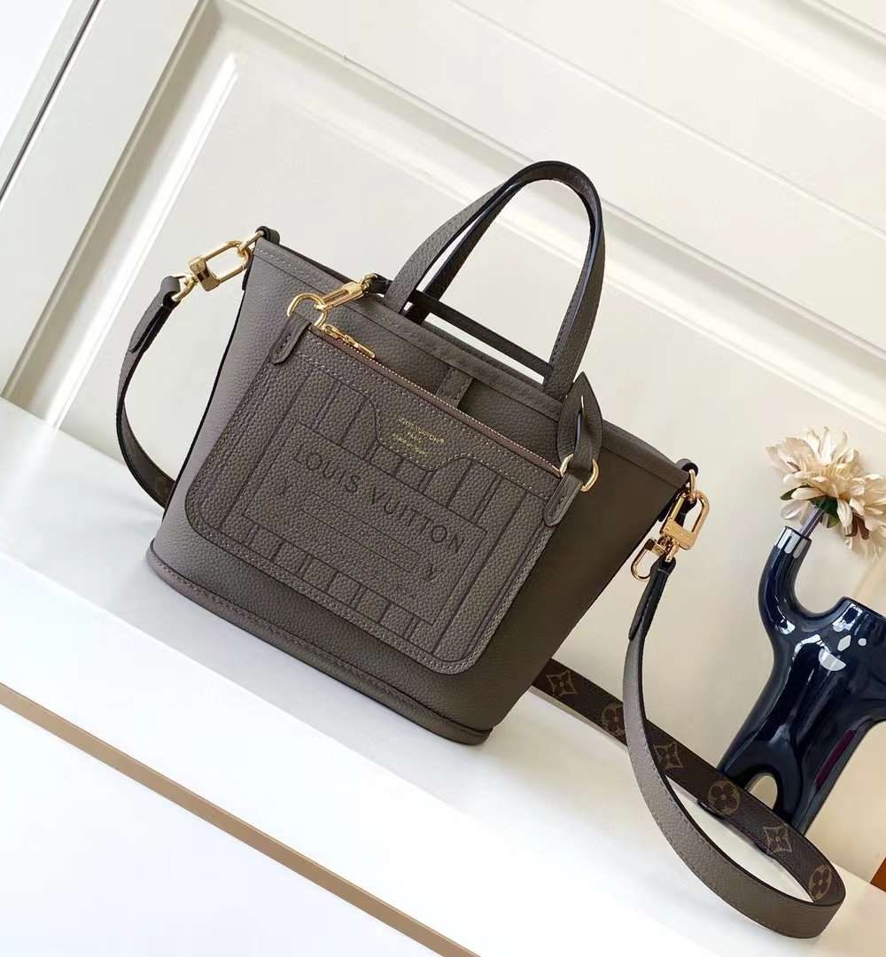 1:1 Replica Louis Vuitton LV Neverfull Bandoulière Inside Out BB Monogram Luxury Women Bag M12109 24cm