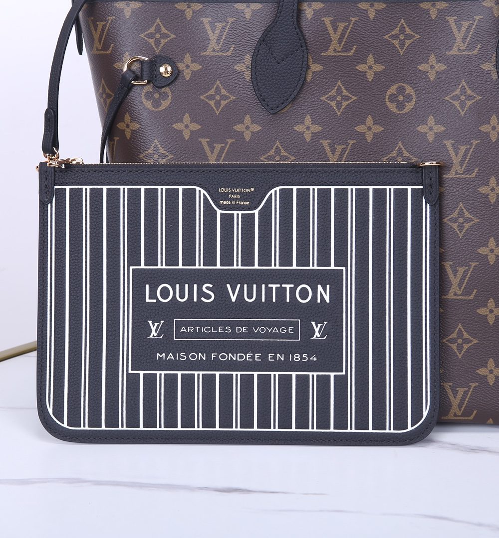 1:1 Replica Louis Vuitton LV Neverfull Inside Out MM Other Leathers Luxury Women Bag M11946 31cm/ 12.2in
