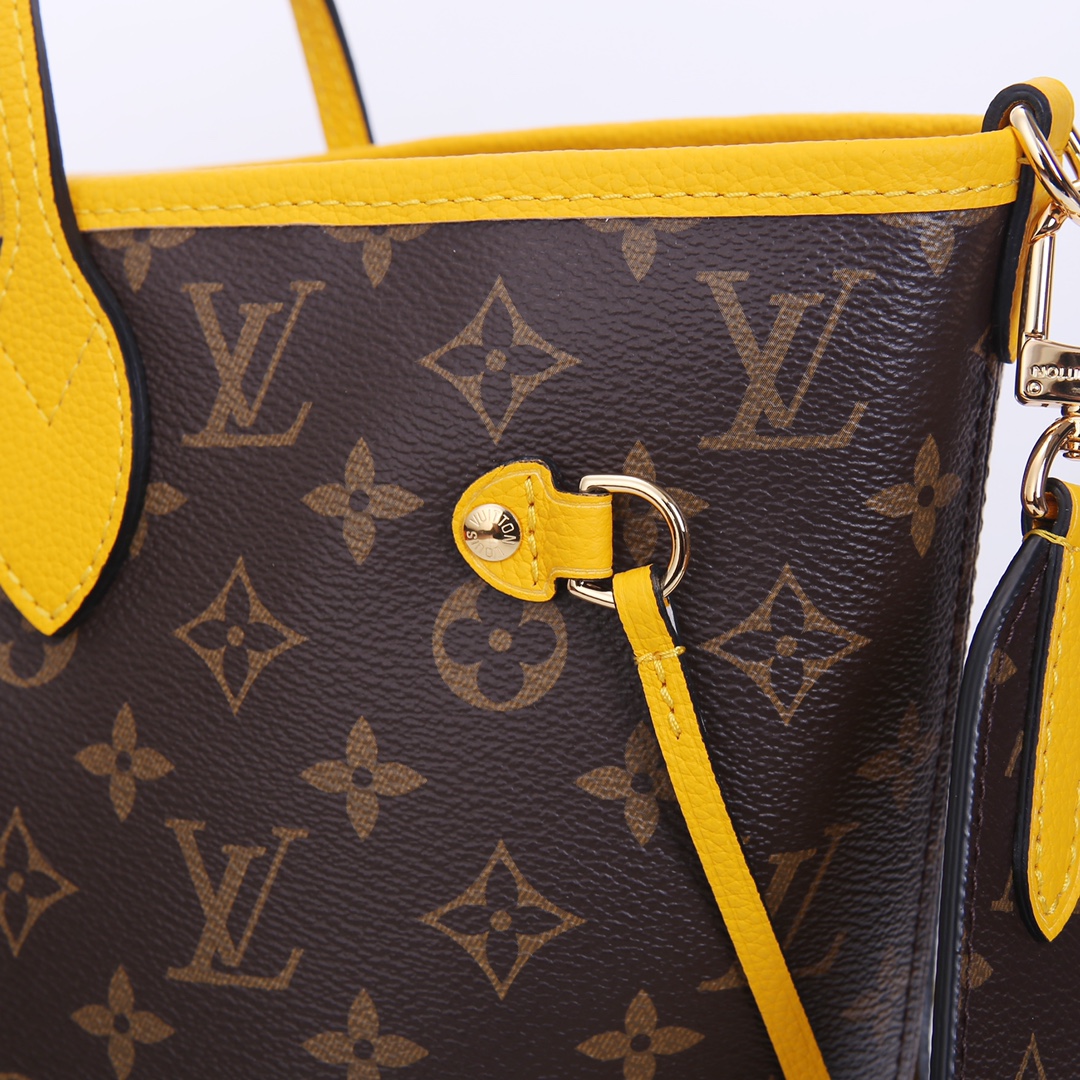 1:1 Replica Louis Vuitton LV Neverfull Bandoulière Inside Out MM Monogram Luxury Women Bag M12779 31cm/ 12.2in - Image 9