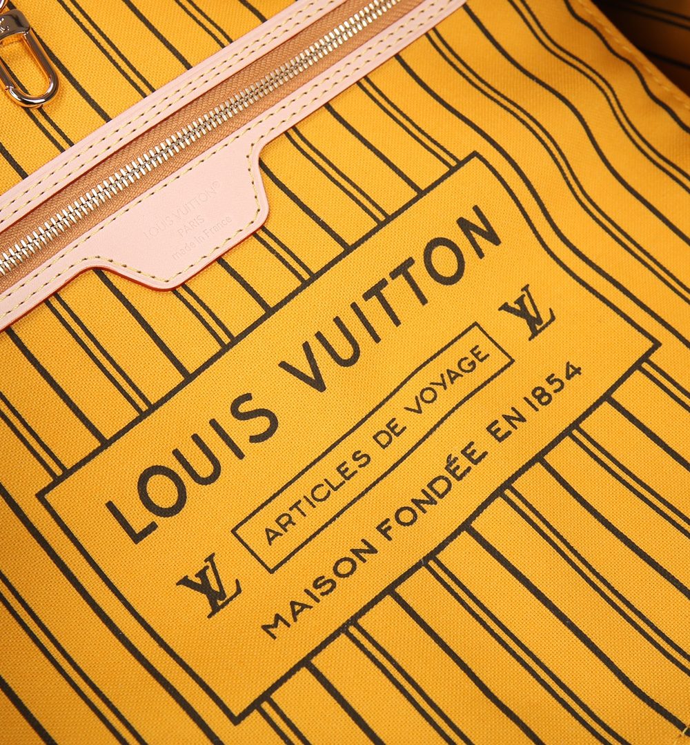 1:1 Replica Louis Vuitton LV Neverfull Bandoulière Inside Out MM Monogram Luxury Women Bag M12779 31cm/ 12.2in