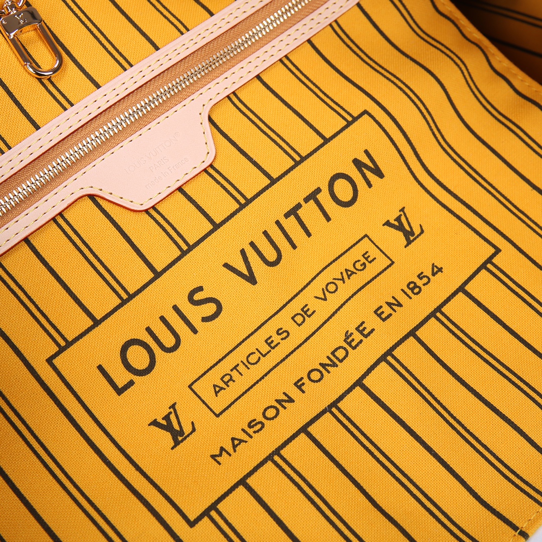 1:1 Replica Louis Vuitton LV Neverfull Bandoulière Inside Out MM Monogram Luxury Women Bag M12779 31cm/ 12.2in - Image 3