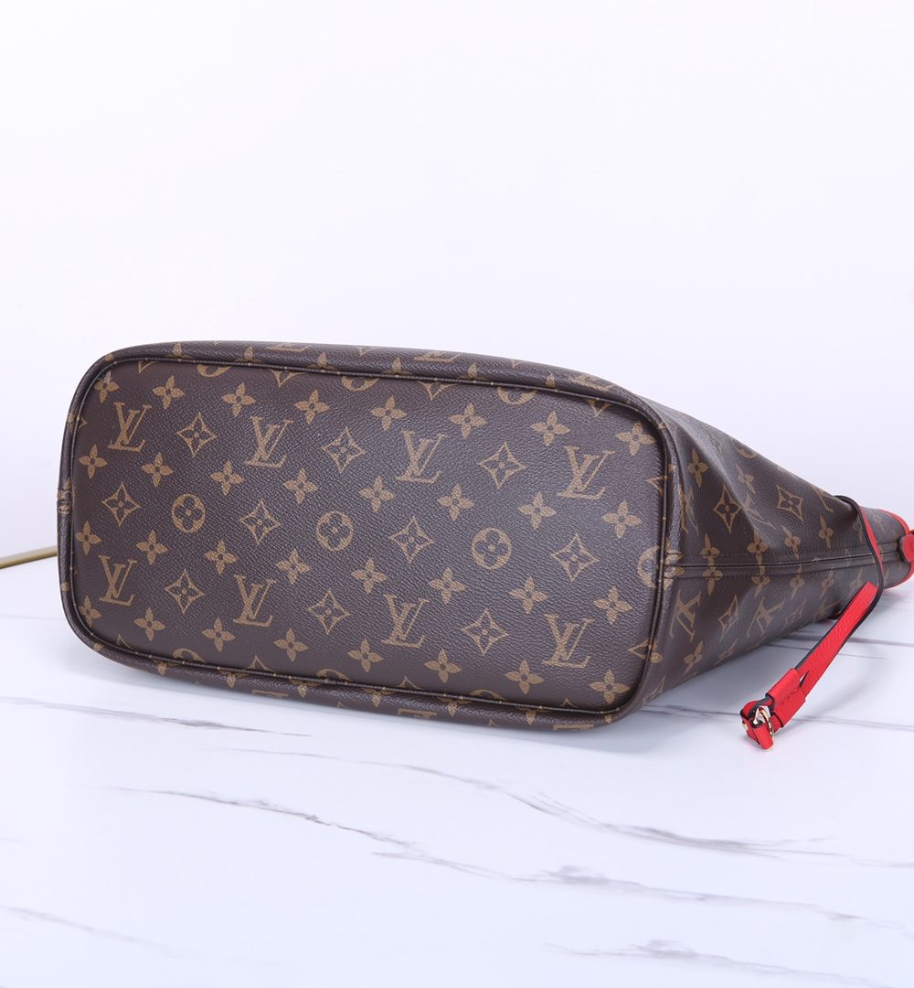 1:1 Replica Louis Vuitton LV Neverfull Bandoulière Inside Out MM Monogram Luxury Women Bag M12708 31cm/ 12.2in