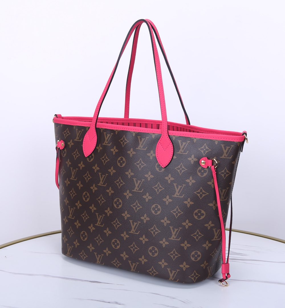 1:1 Replica Louis Vuitton LV Neverfull Bandoulière Inside Out MM Monogram Luxury Women Bag M12707 31cm/ 12.2in
