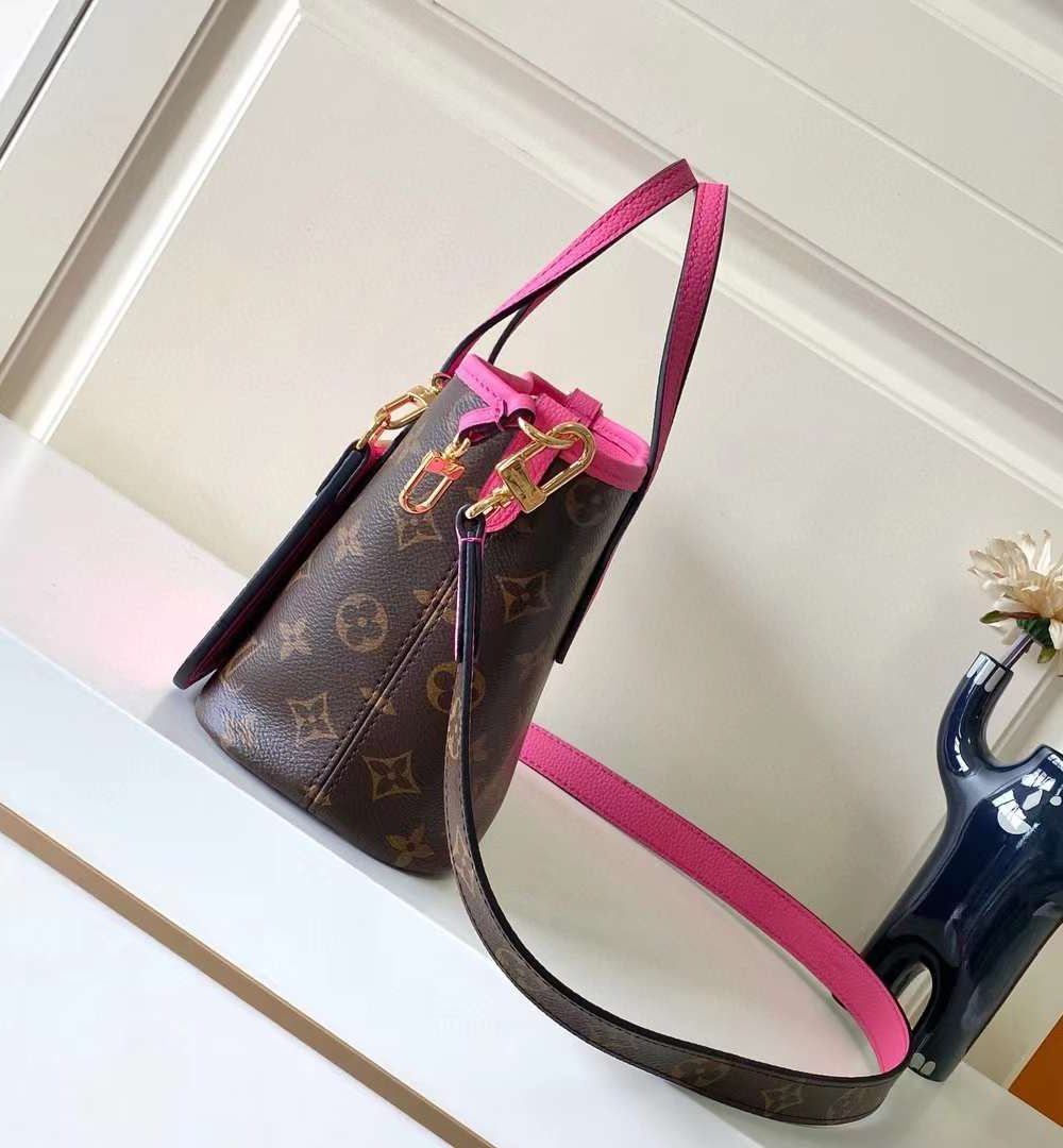 1:1 Replica Louis Vuitton LV Neverfull Bandoulière Inside Out BB Monogram Luxury Women Bag M12106 24cm