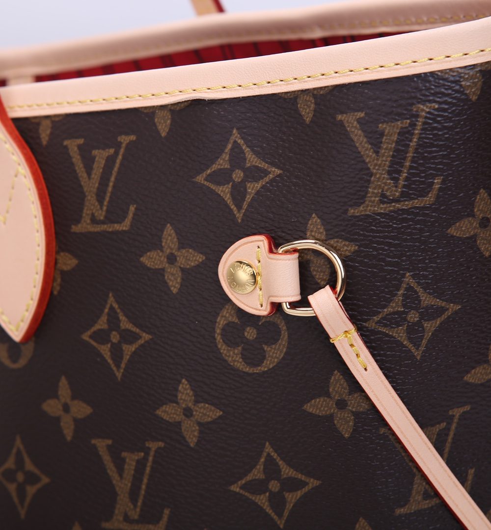 1:1 Replica Louis Vuitton LV Neverfull Bandoulière Inside Out MM Monogram Luxury Women Bag M12096 31cm/ 12.2in
