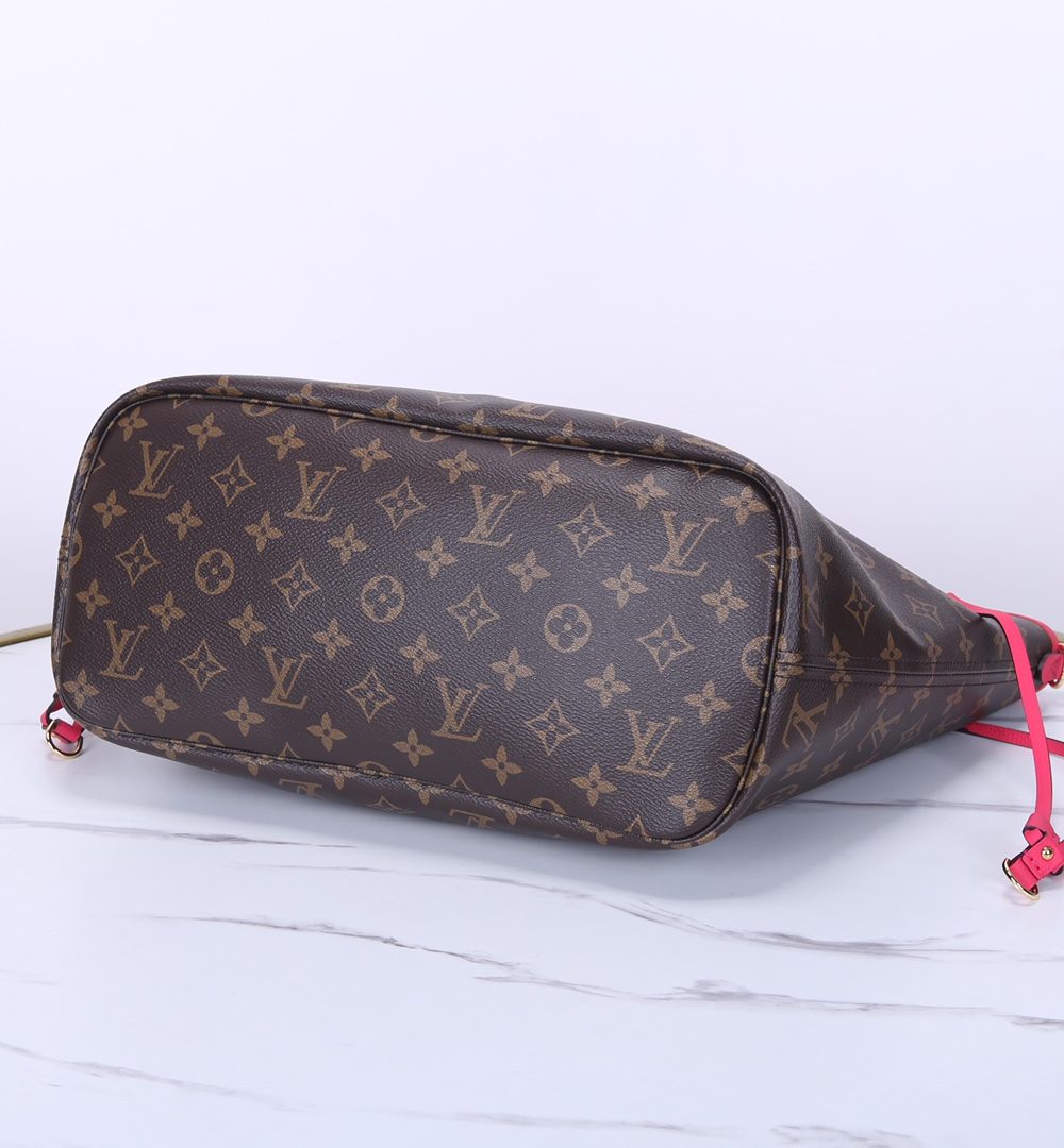 1:1 Replica Louis Vuitton LV Neverfull Bandoulière Inside Out MM Monogram Luxury Women Bag M12707 31cm/ 12.2in
