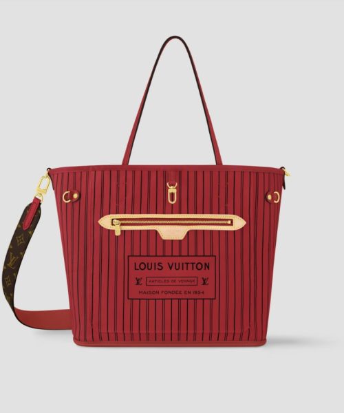 1:1 Replica Louis Vuitton LV Neverfull Bandoulière Inside Out MM Monogram Luxury Women Bag M12708 31cm/ 12.2in