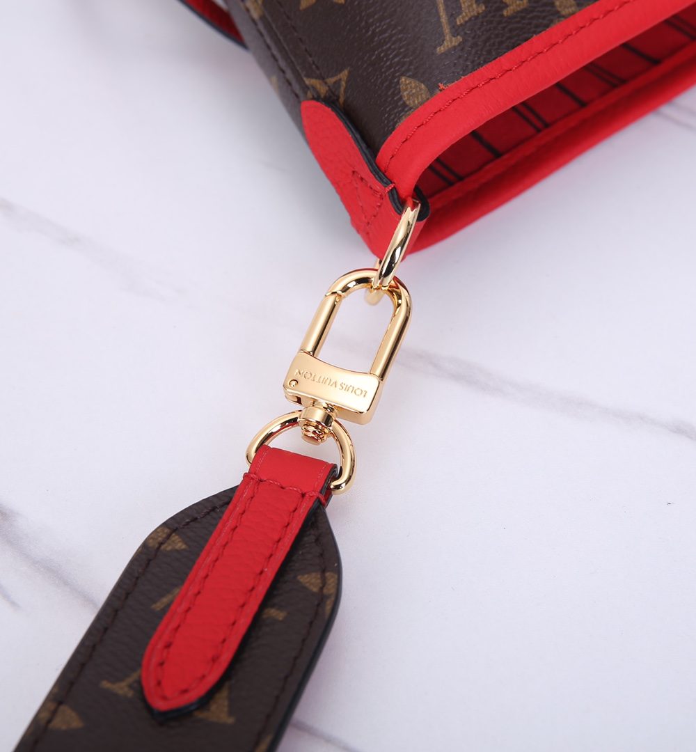 1:1 Replica Louis Vuitton LV Neverfull Bandoulière Inside Out MM Monogram Luxury Women Bag M12708 31cm/ 12.2in