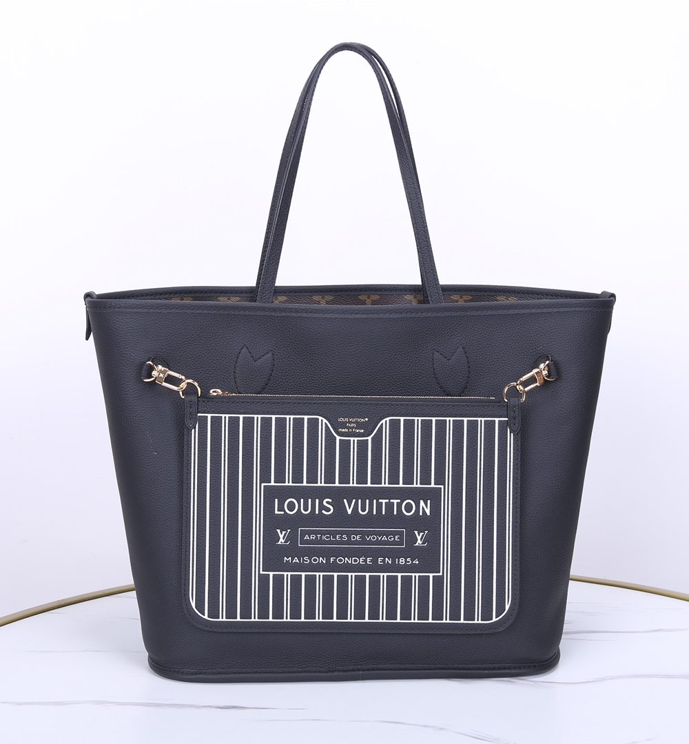 1:1 Replica Louis Vuitton LV Neverfull Inside Out MM Other Leathers Luxury Women Bag M11946 31cm/ 12.2in