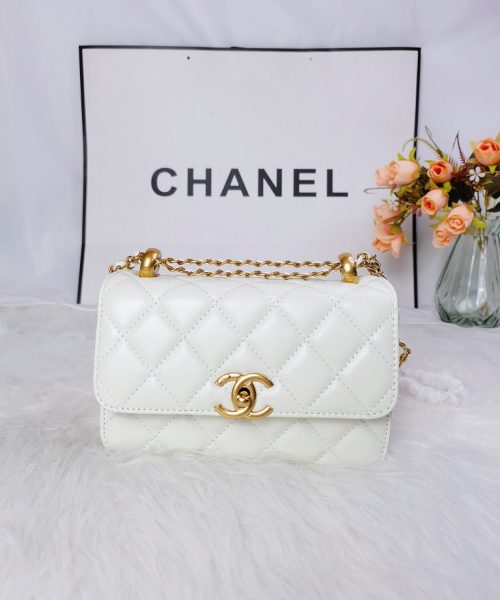 [REP 1:1] Chanel 21 White luxury Bag  For Women, Women's Bags 22cm