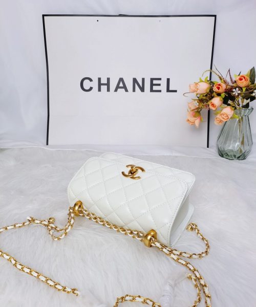[REP 1:1] Chanel 21 White luxury Bag  For Women, Women's Bags 22cm