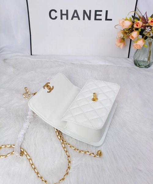 [REP 1:1] Chanel 21 White luxury Bag  For Women, Women's Bags 22cm