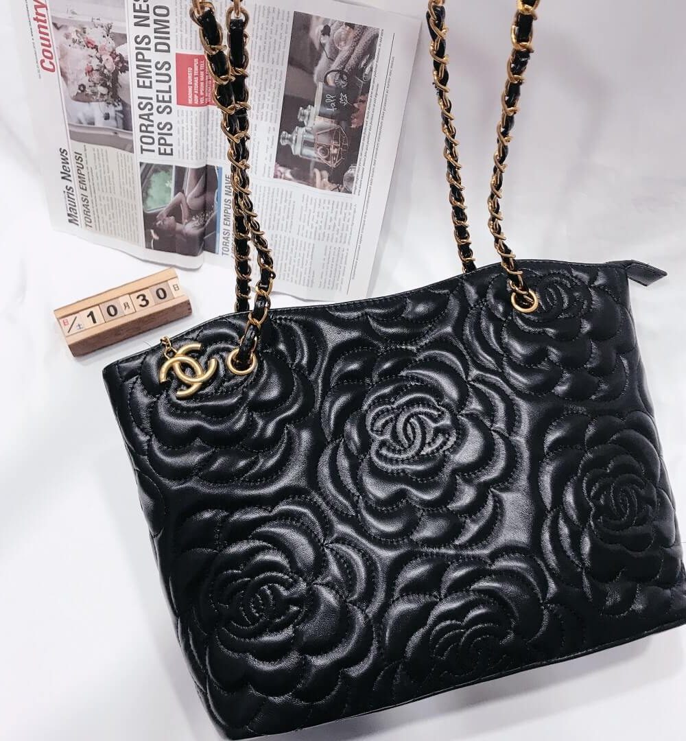 [REP 1:1] Chanel New Style Camelia genuine leather shoulder crossbody bag luxury Bag  For Women, Women's Bags 32cm