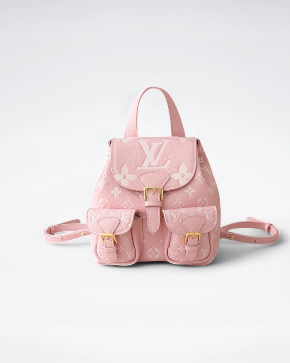 1:1 Replica Louis Vuitton LV Backup Bicolor Monogram Empreinte Leather Luxury Bag For Women M12987 - 22cm