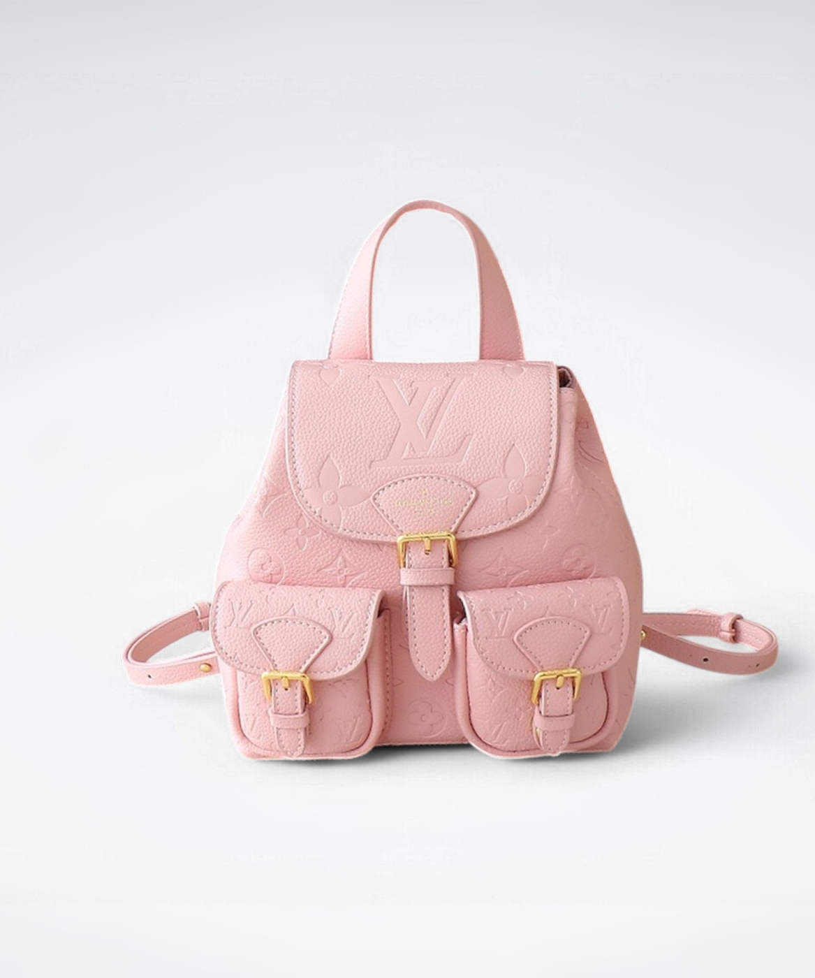 1:1 Replica Louis Vuitton LV Backup Bicolor Monogram Empreinte Leather Luxury Bag For Women M47074 - 22cm