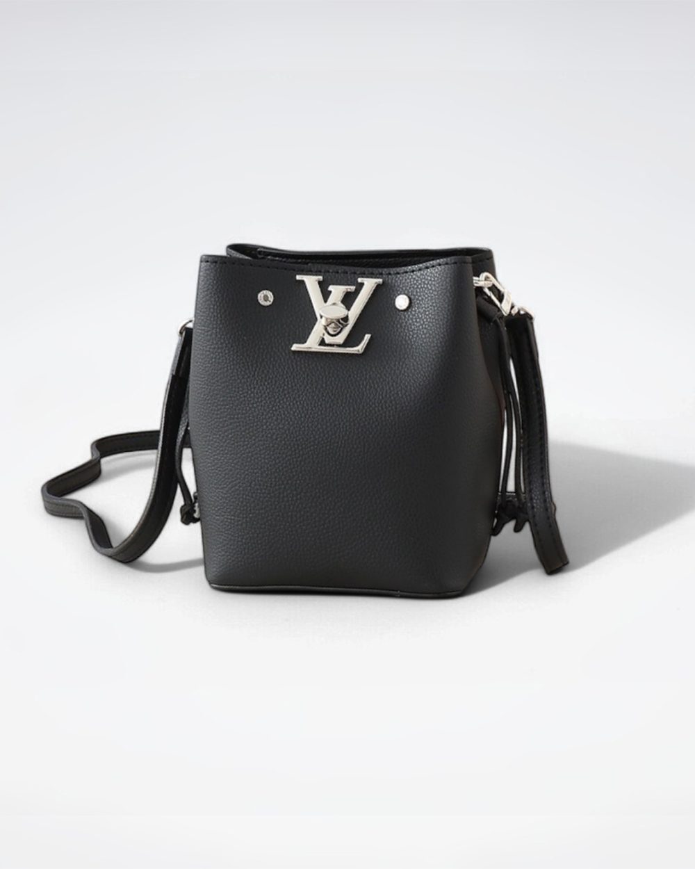 1:1 Replica Louis Vuitton LV NANO LOCKME BUCKET Black Luxury Bag For Women M68709 - 16 cm