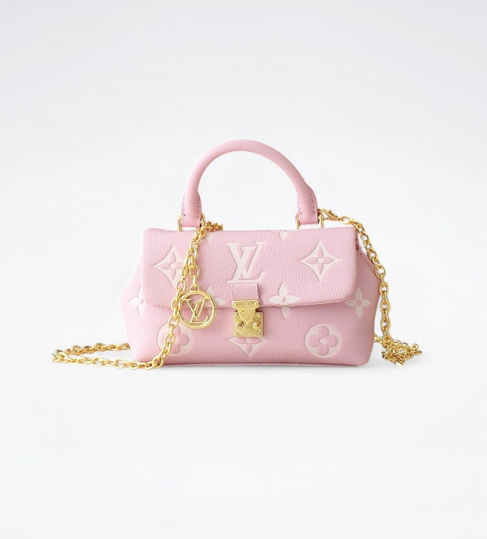 1:1 Replica Louis Vuitton LV Nano Madeleine Bicolor Monogram Empreinte Leather Luxury Bag For Women M13796 - 21cm