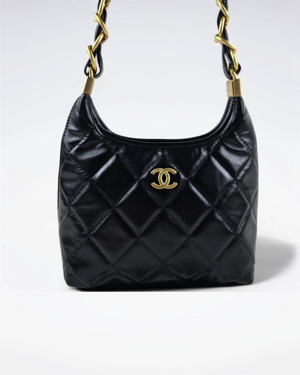 [REP 1:1] Chanel 24a Small Hobo Black Chain Bag luxury Bag  For Women, Women's Bags 20cm