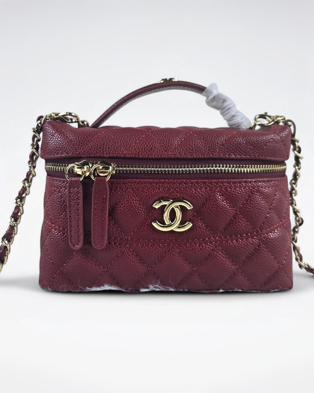[REP 1:1] Chanel Mini Exquisite small chain clutch bag Red luxury Bag  For Women, Women's Bags 19.5 cm