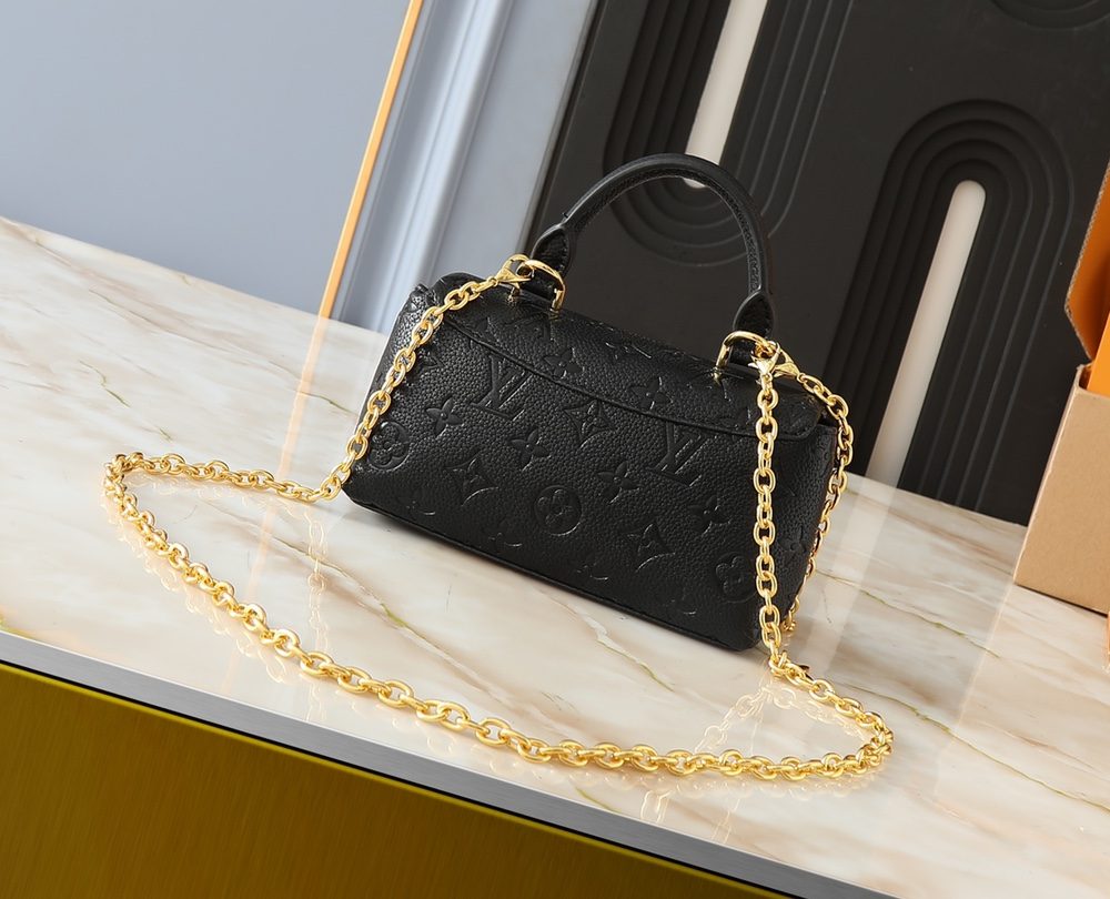 1:1 Replica Louis Vuitton LV Nano Madeleine Bicolor Monogram Empreinte Leather Luxury Bag For Women M12144  - 21cm