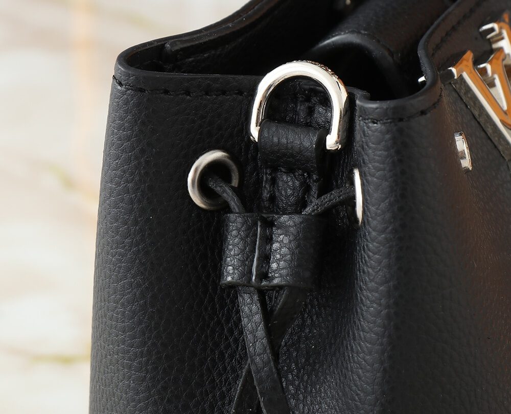 1:1 Replica Louis Vuitton LV NANO LOCKME BUCKET Black Luxury Bag For Women M68709 - 16 cm