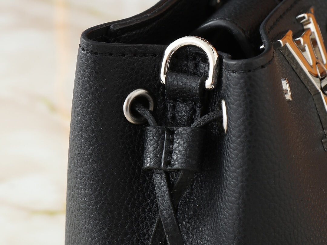 1:1 Replica Louis Vuitton LV NANO LOCKME BUCKET Black Luxury Bag For Women M68709 - 16 cm - Image 7