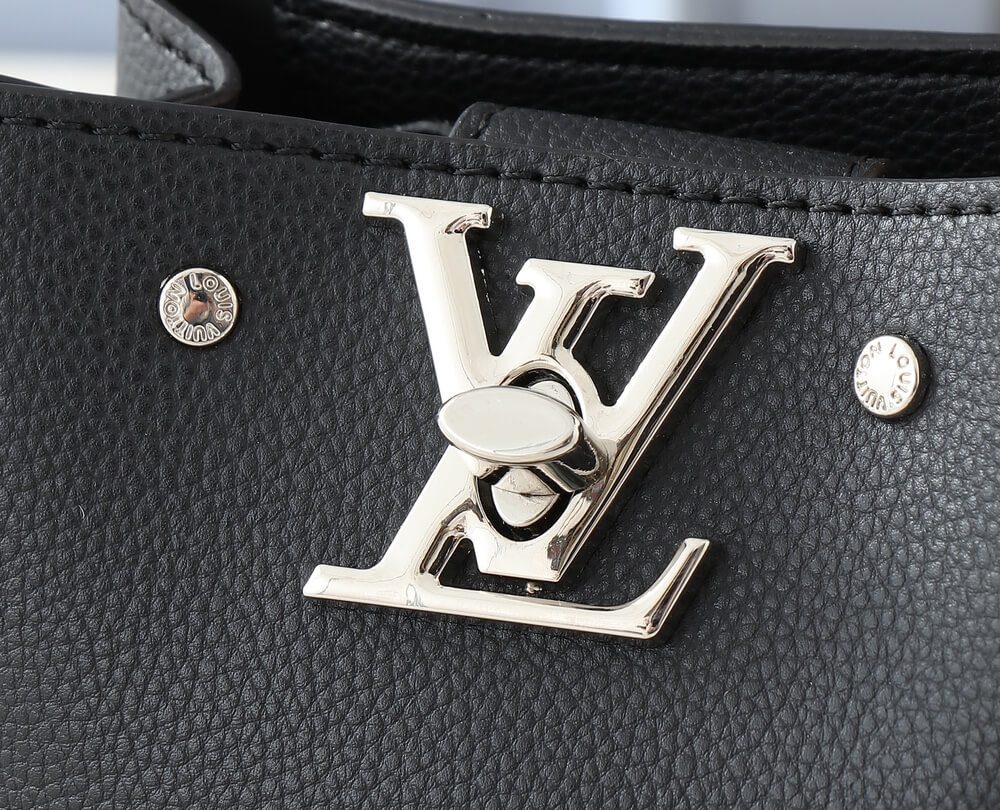 1:1 Replica Louis Vuitton LV NANO LOCKME BUCKET Black Luxury Bag For Women M68709 - 16 cm