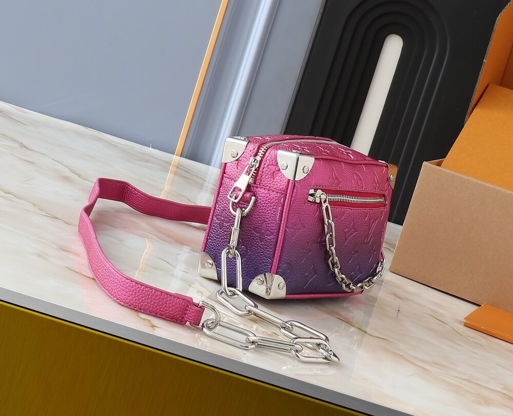 1:1 Replica Louis Vuitton LV Soft Trunk Taurillon Monogram 5 Luxury Bag For Women M57702 M44480 M68906 M44735 - 18.5 cm