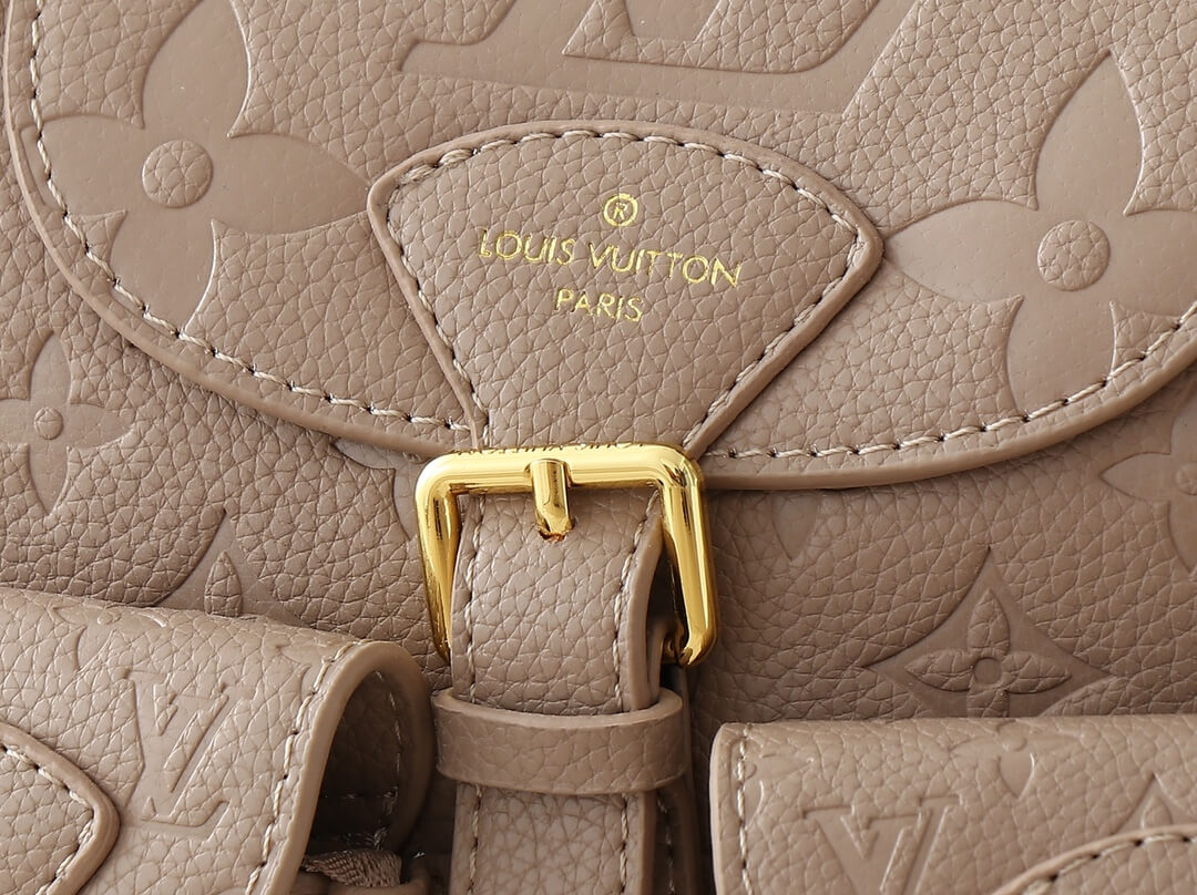 1:1 Replica Louis Vuitton LV Backup Bicolor Monogram Empreinte Leather Luxury Bag For Women - 22cm - Image 5