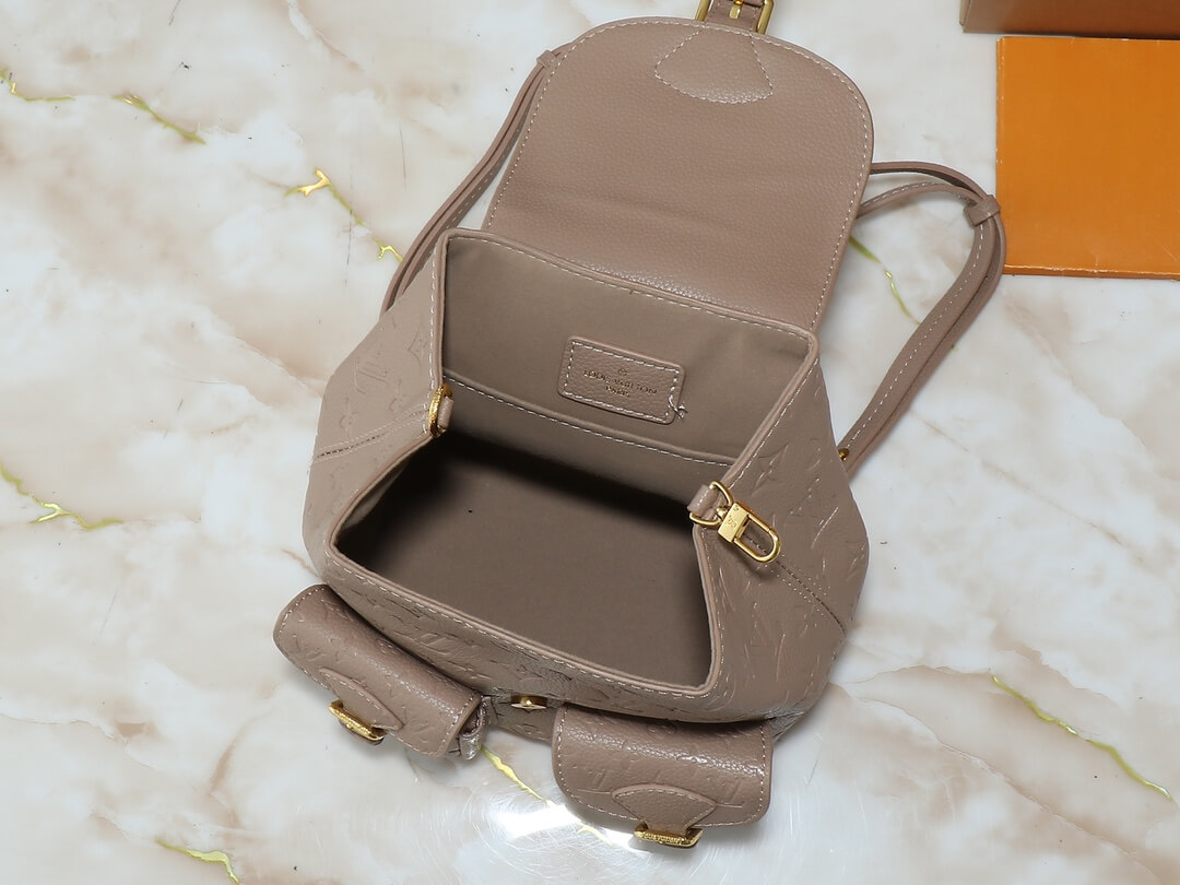 1:1 Replica Louis Vuitton LV Backup Bicolor Monogram Empreinte Leather Luxury Bag For Women - 22cm - Image 8