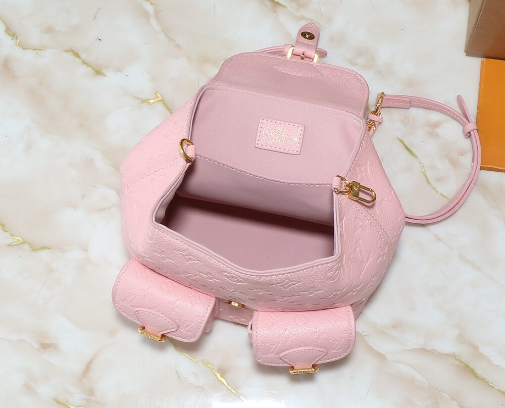 1:1 Replica Louis Vuitton LV Backup Bicolor Monogram Empreinte Leather Luxury Bag For Women M47074  - 22cm